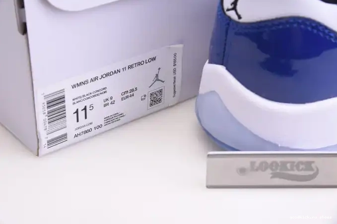 Rep AH7860-100 Air Concord 11 White Jordan Retro Low 0612